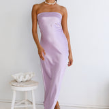 Gleam In Gold Maxi Dress Purple