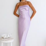 Gleam In Gold Maxi Dress Purple