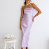 Gleam In Gold Maxi Dress Purple