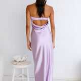 Gleam In Gold Maxi Dress Purple