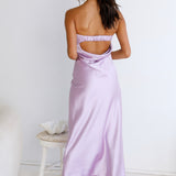 Gleam In Gold Maxi Dress Purple