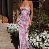 Sense of Love Strapless Maxi Dress Pink