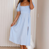 Remember Us Midi Dress Blue