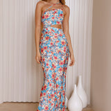 Exploring Greece Maxi Dress Blue