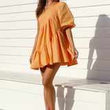 Tangerine Skies Mini Dress Orange