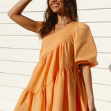 Tangerine Skies Mini Dress Orange