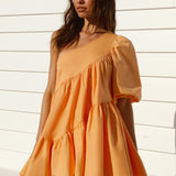 Tangerine Skies Mini Dress Orange