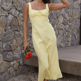 Lemon Squeeze Maxi Dress Yellow