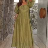 Without A Care Maxi Dress Green