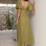 Without A Care Maxi Dress Green