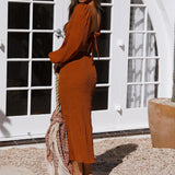 Traveler Maxi Dress Brown