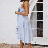 Flying Through Midi Dress Blue