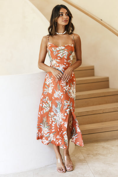 Feeling Proud Maxi Dress Rust