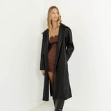 SNDYS Haven Trench Coat Black