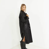 SNDYS Haven Trench Coat Black