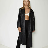 SNDYS Haven Trench Coat Black