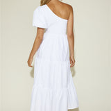 Strawberry Daiquiri Maxi Dress White