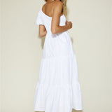 Strawberry Daiquiri Maxi Dress White