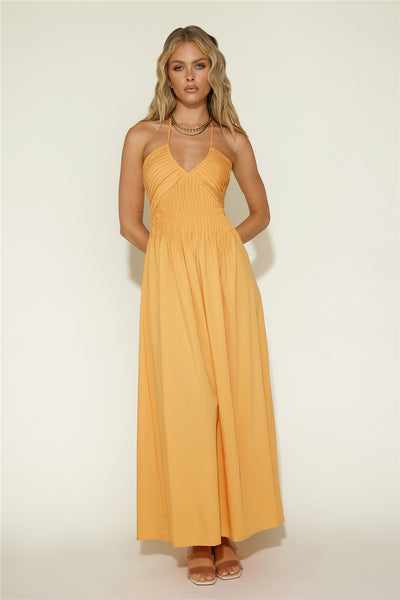 Cross My Heart Maxi Dress Orange