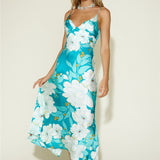 Disappear in the Clouds Maxi Dress Blue