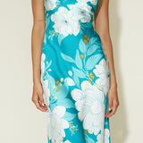 Disappear in the Clouds Maxi Dress Blue