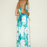 Disappear in the Clouds Maxi Dress Blue