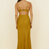 Artemis Midi Dress Brown