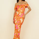 Night Of Dreams Maxi Dress Orange