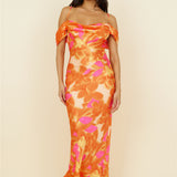 Night Of Dreams Maxi Dress Orange