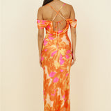 Night Of Dreams Maxi Dress Orange