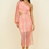 Getaway Car Midi Dress Pink