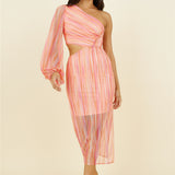 Getaway Car Midi Dress Pink