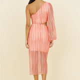 Getaway Car Midi Dress Pink