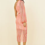 Getaway Car Midi Dress Pink