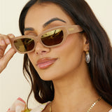 BANBÉ The Georgia Sunglasses Butterscotch Caramel Chrome