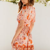 Dancing In The Rain Dress Peach