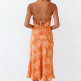 Leora Midi Dress Orange