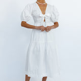 Summer Sundance Maxi Dress White