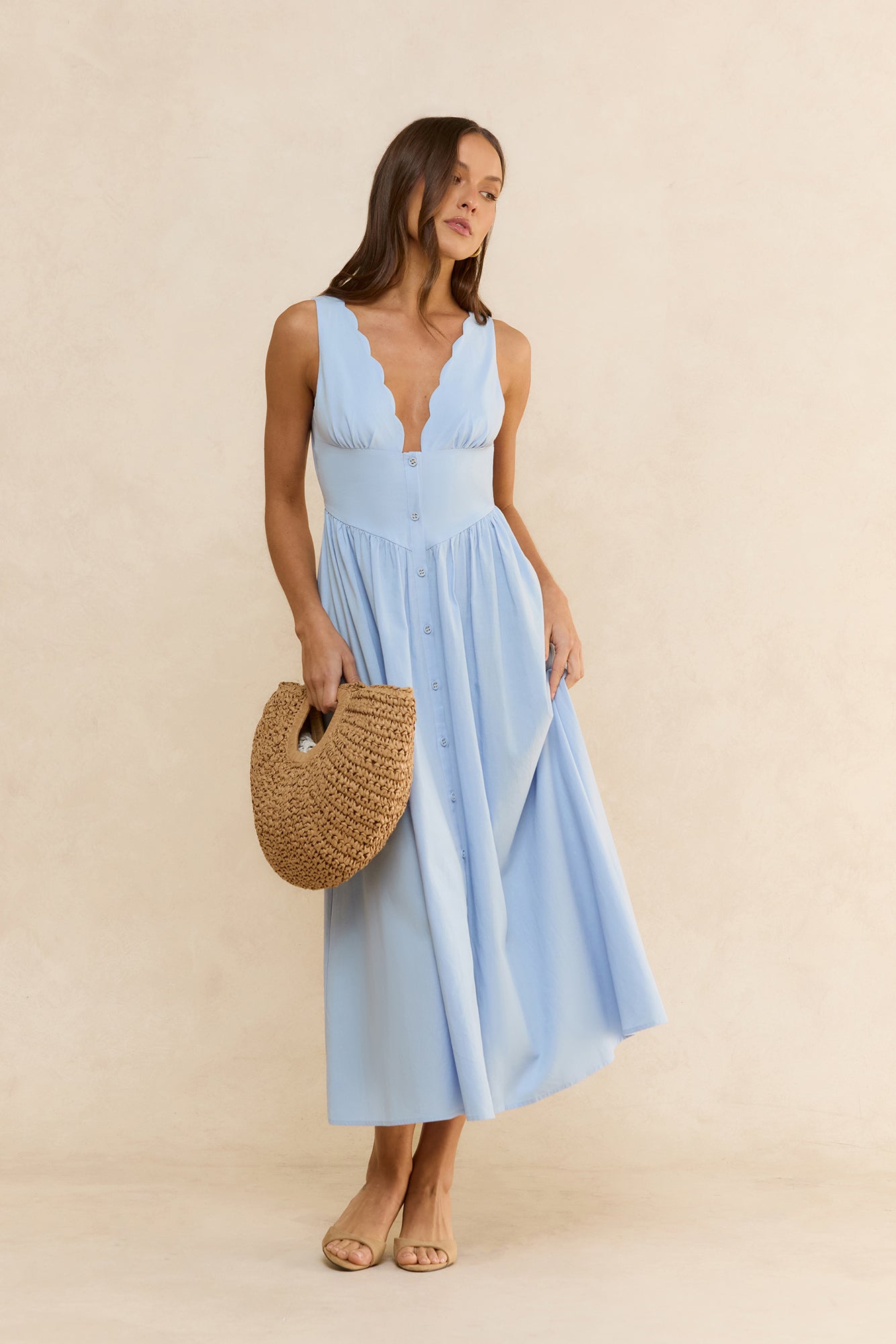Chasing Daylight Maxi Dress Blue