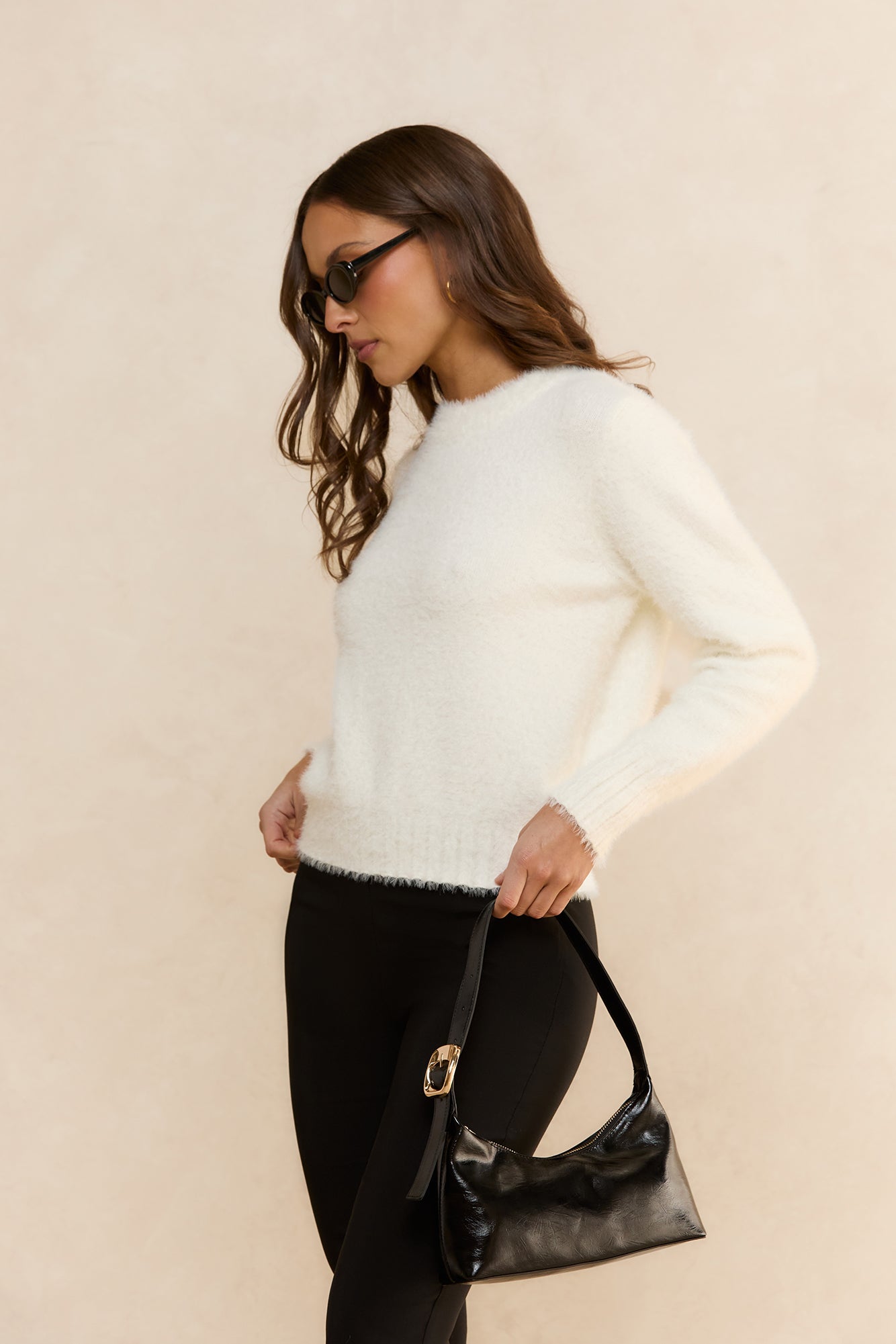 Cosy Moments Knit Jumper White