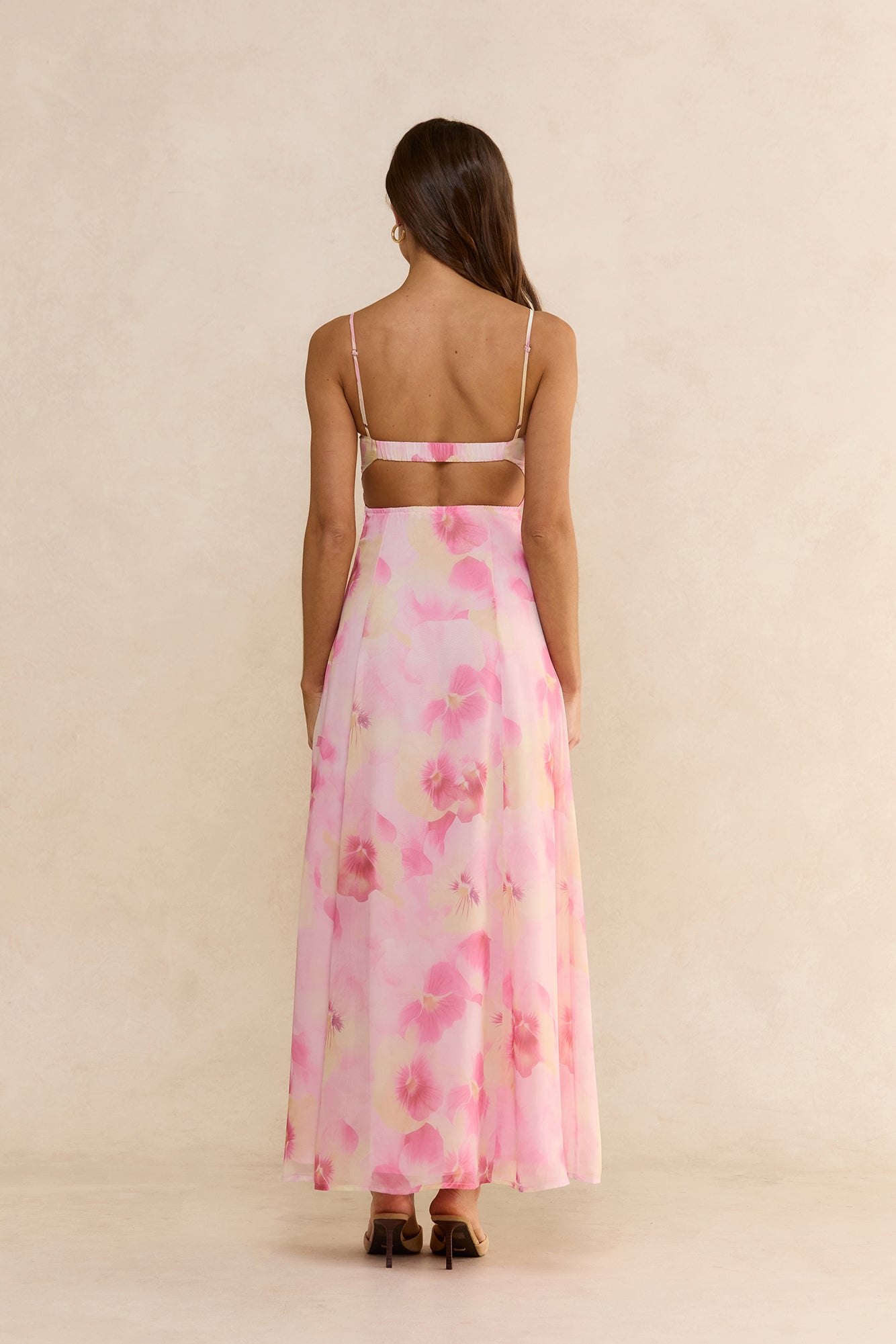Blushing Meadow Maxi Dress Pink