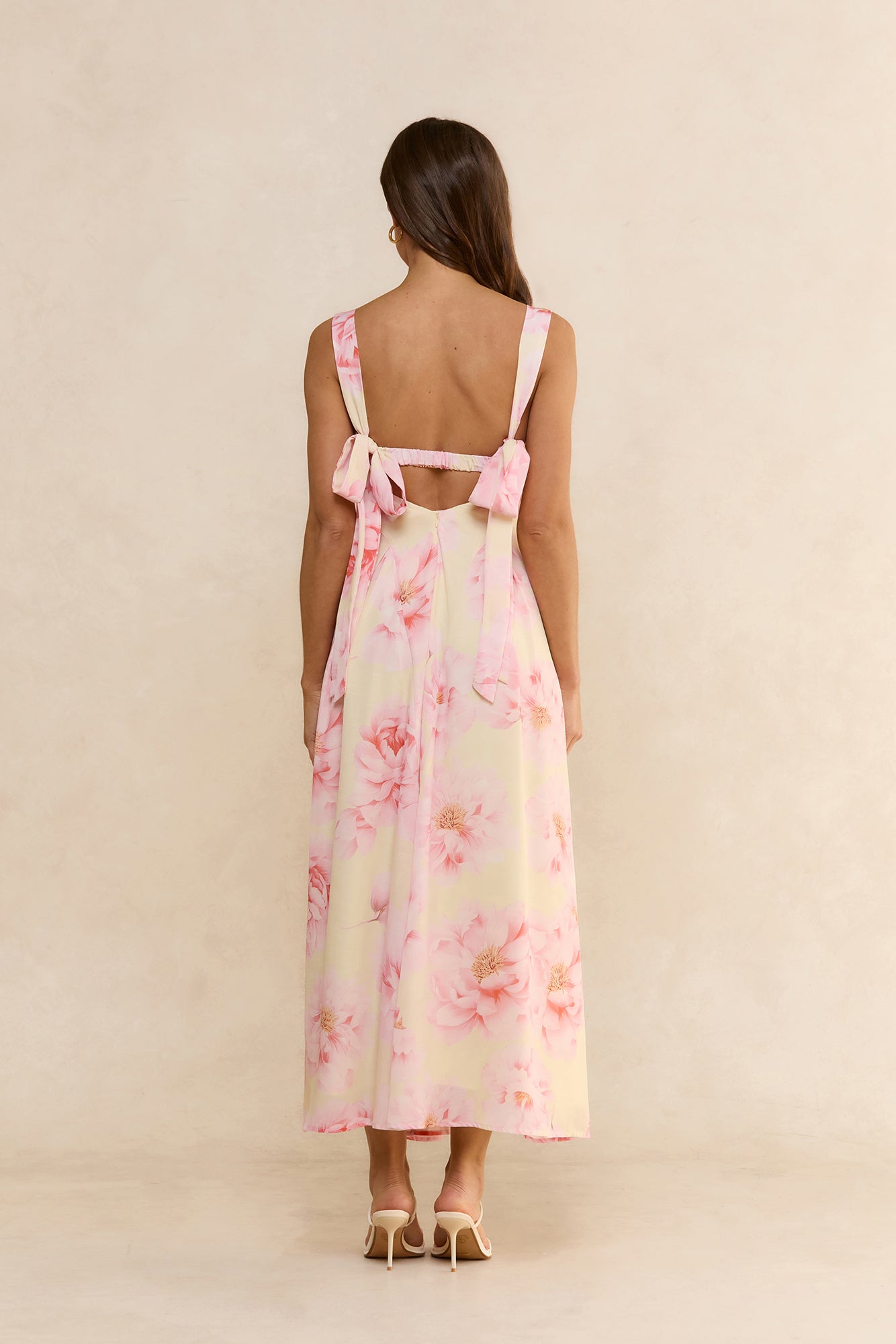Sweet Gardenia Maxi Dress Yellow Print