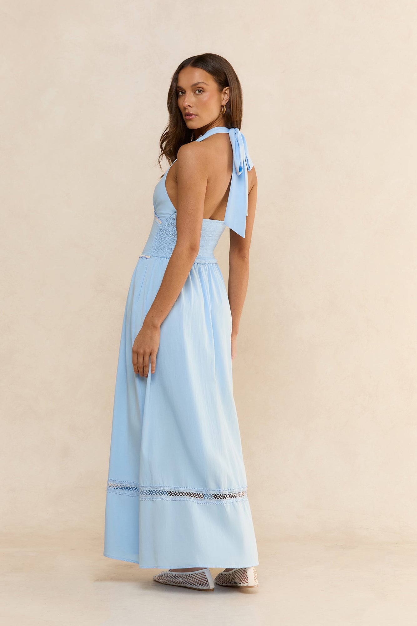 Days Of Dreaming Halter Maxi Dress Blue