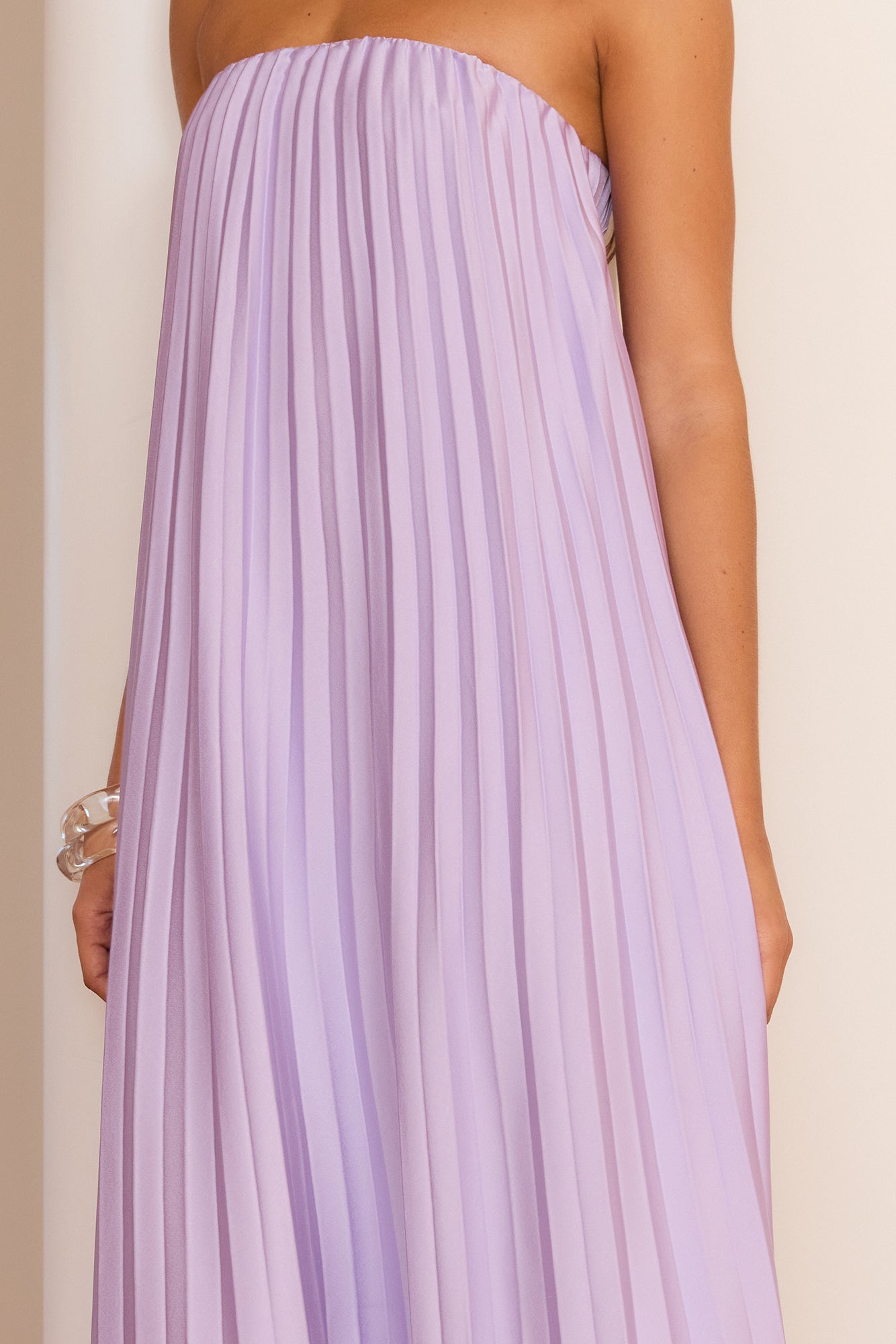 Gentle Journey Strapless Maxi Dress Lilac