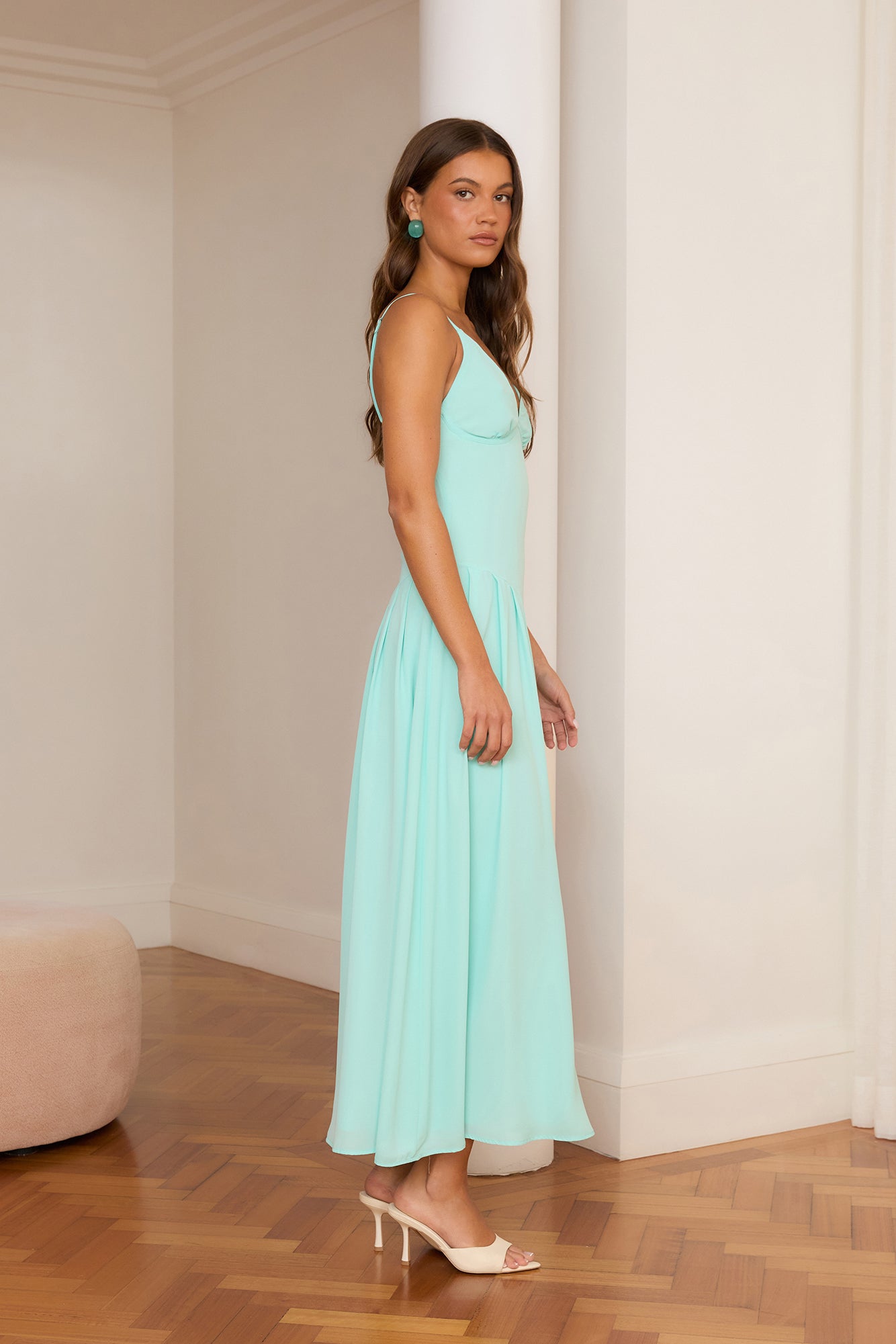 In The Spotlight Maxi Dress Aqua
