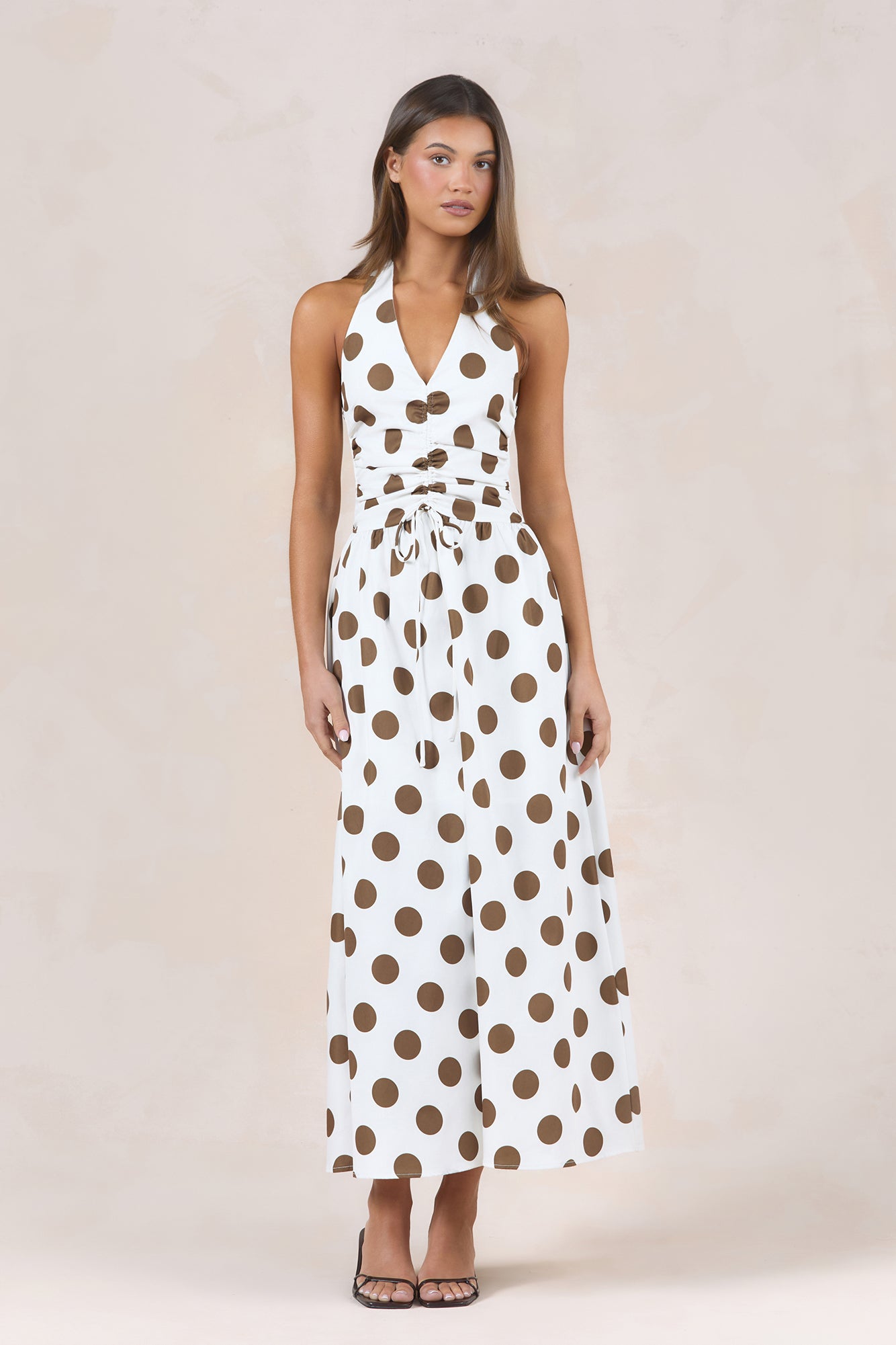 Chic Riviera Halter Maxi Dress