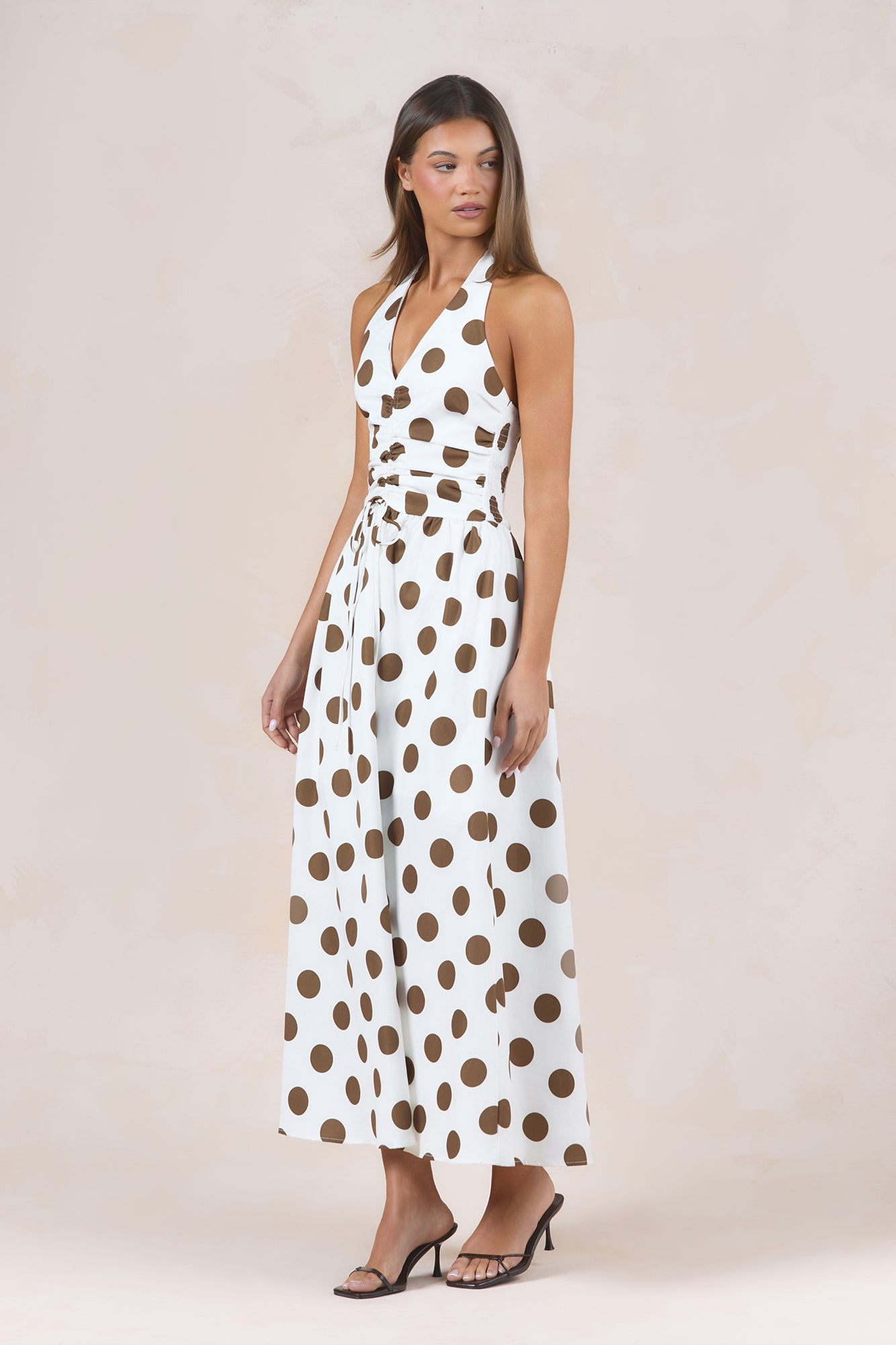 Chic Riviera Halter Maxi Dress
