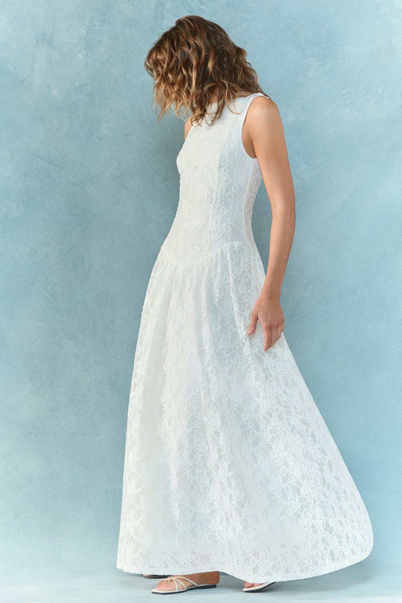 Starwoven Lace Maxi Dress White