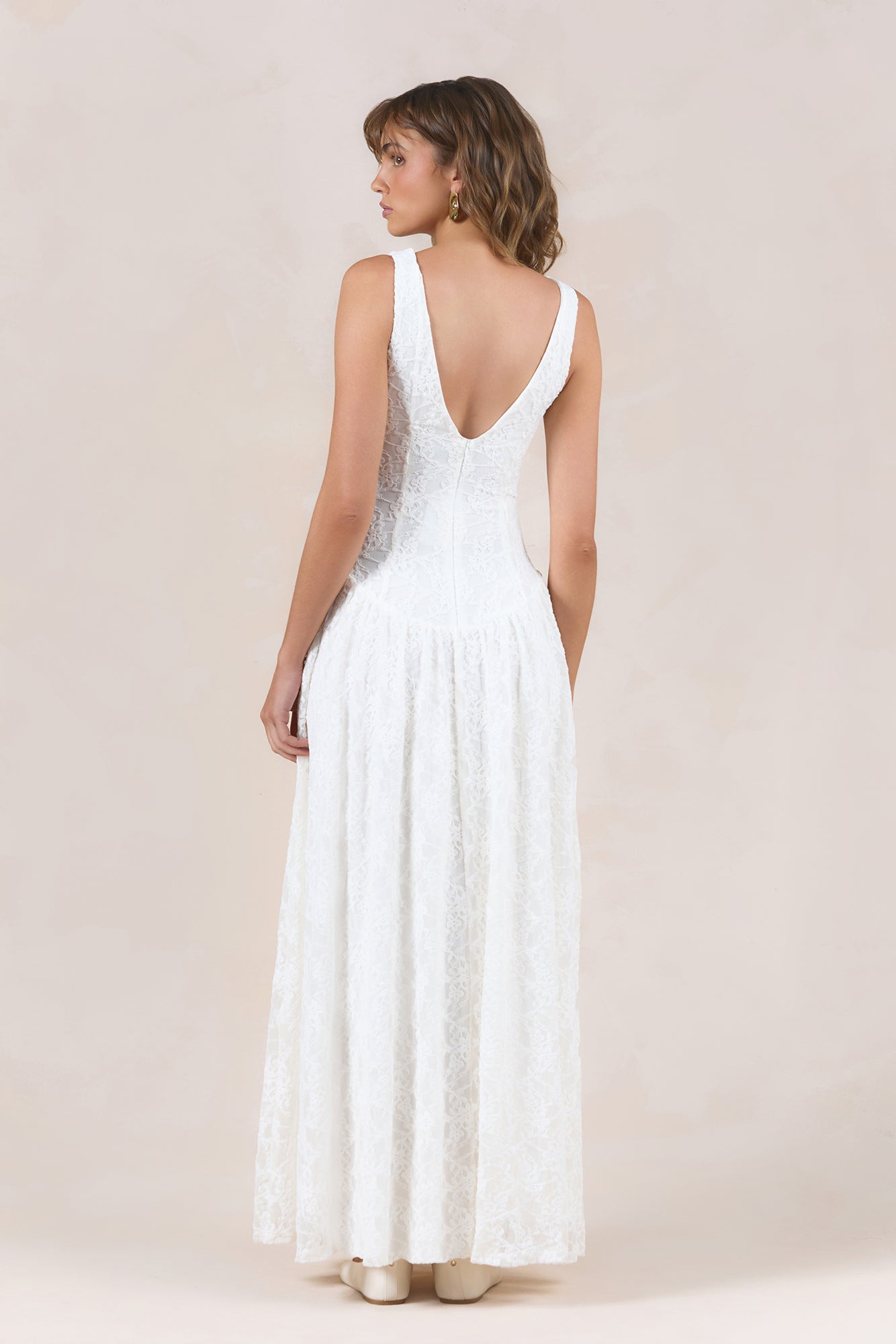 Starwoven Lace Maxi Dress White
