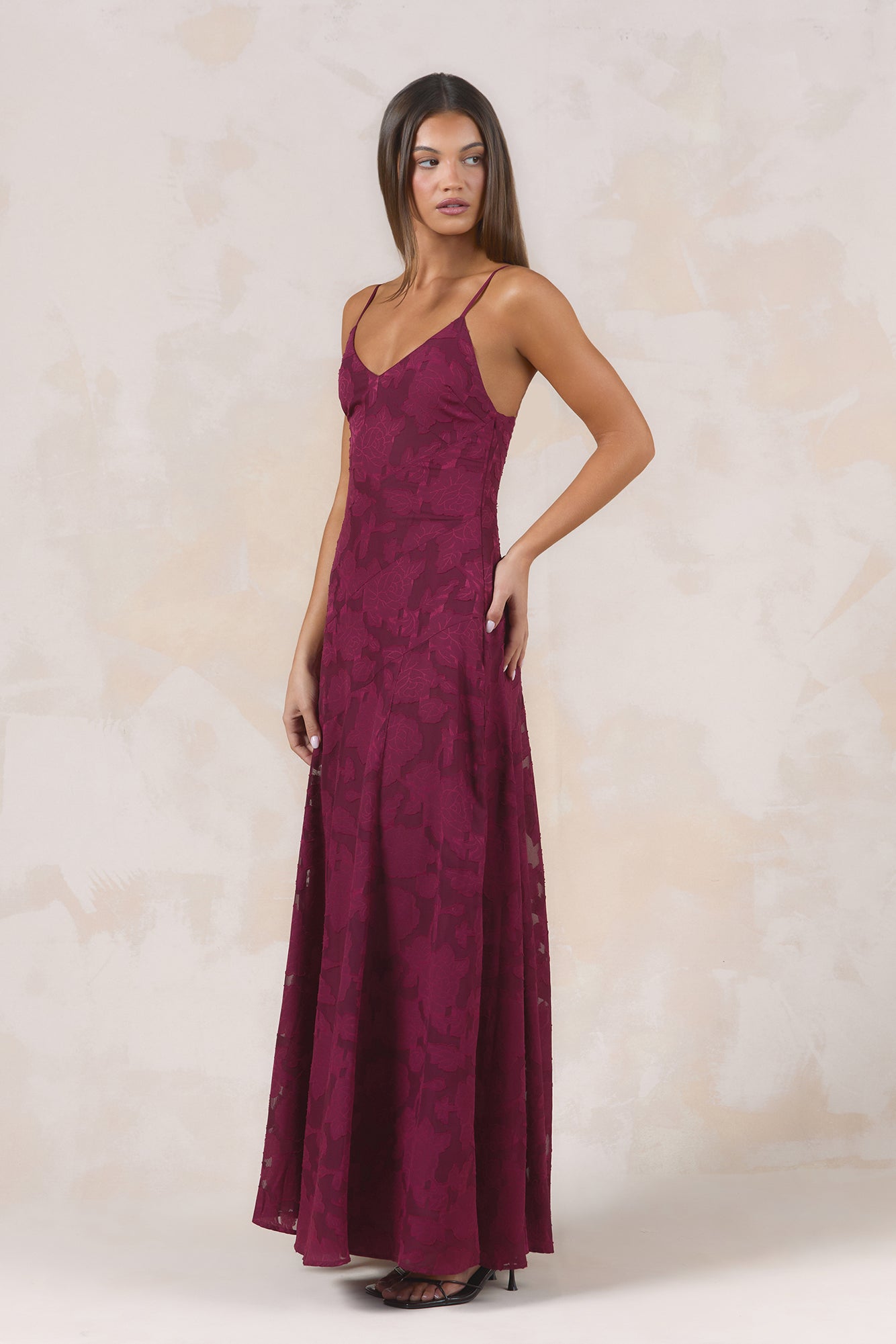Dancing Spark Maxi Dress Wine